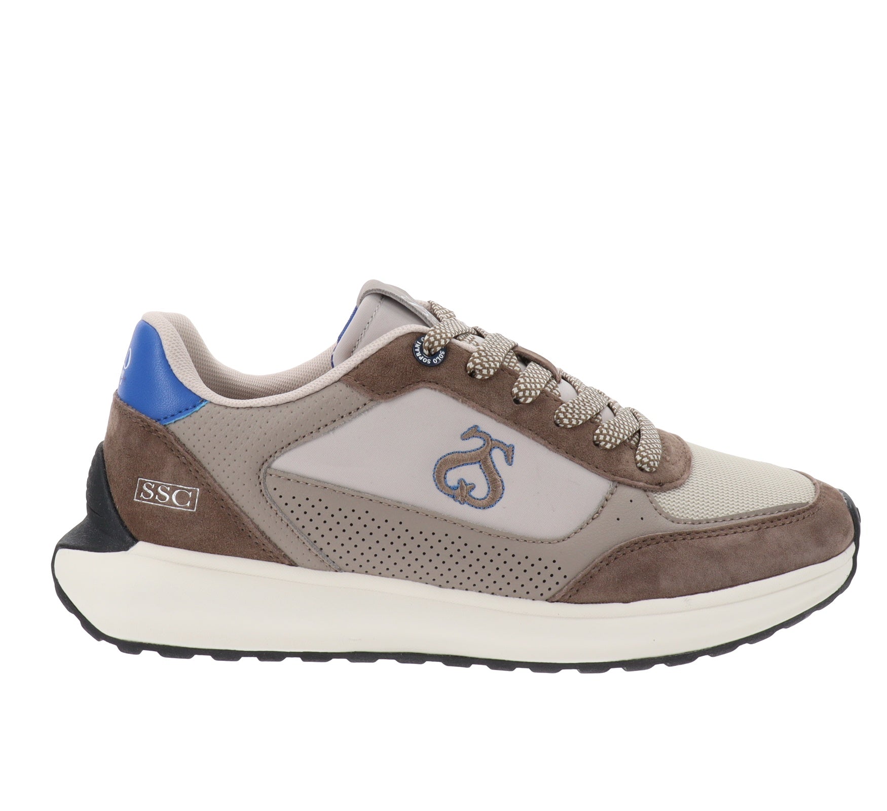 Solo Soprani Sneakers Uomo in Pelle e tessuto