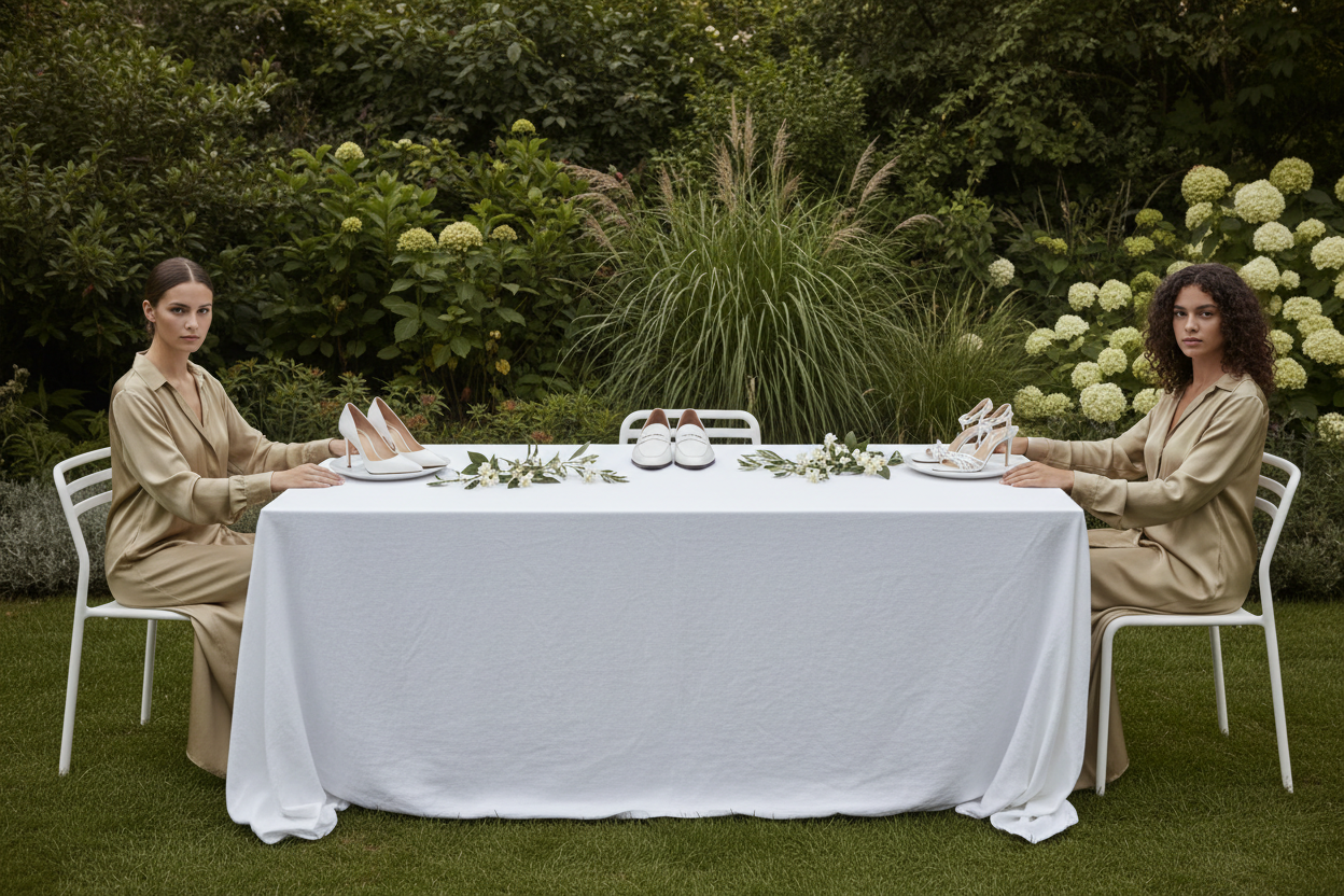Garden Ceremony Shoes Table