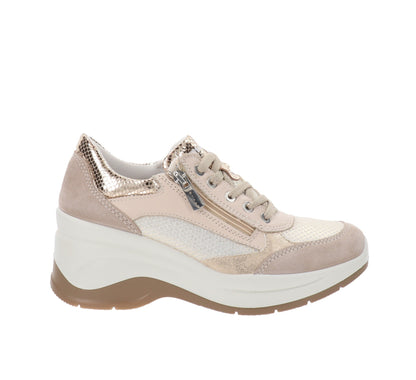 Igi&amp;Co - Women's Sneakers in Leather and Fabric