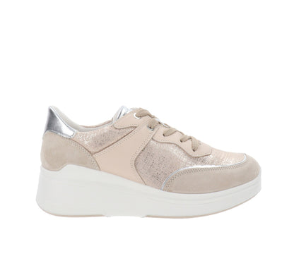 Igi&amp;Co - Women's Sneakers in Leather and Fabric