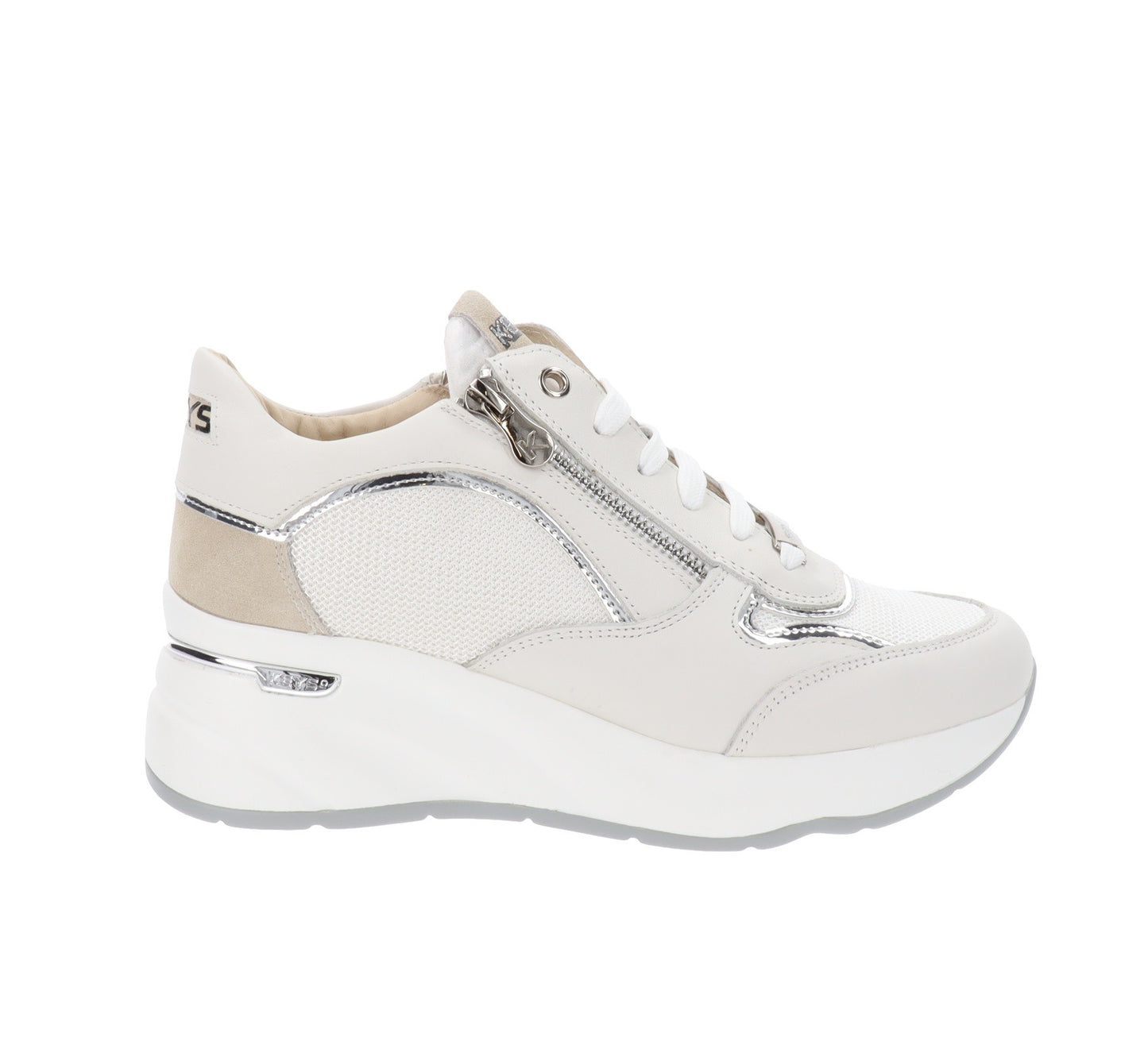 Keys  -  Sneakers Donna in Pelle e tessuto