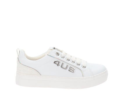 4US - Women's Faux Leather Sneakers