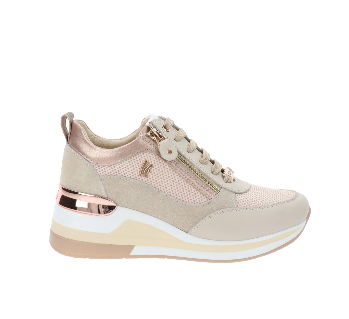 Keys  -  Sneakers Donna Pelle e tessuto