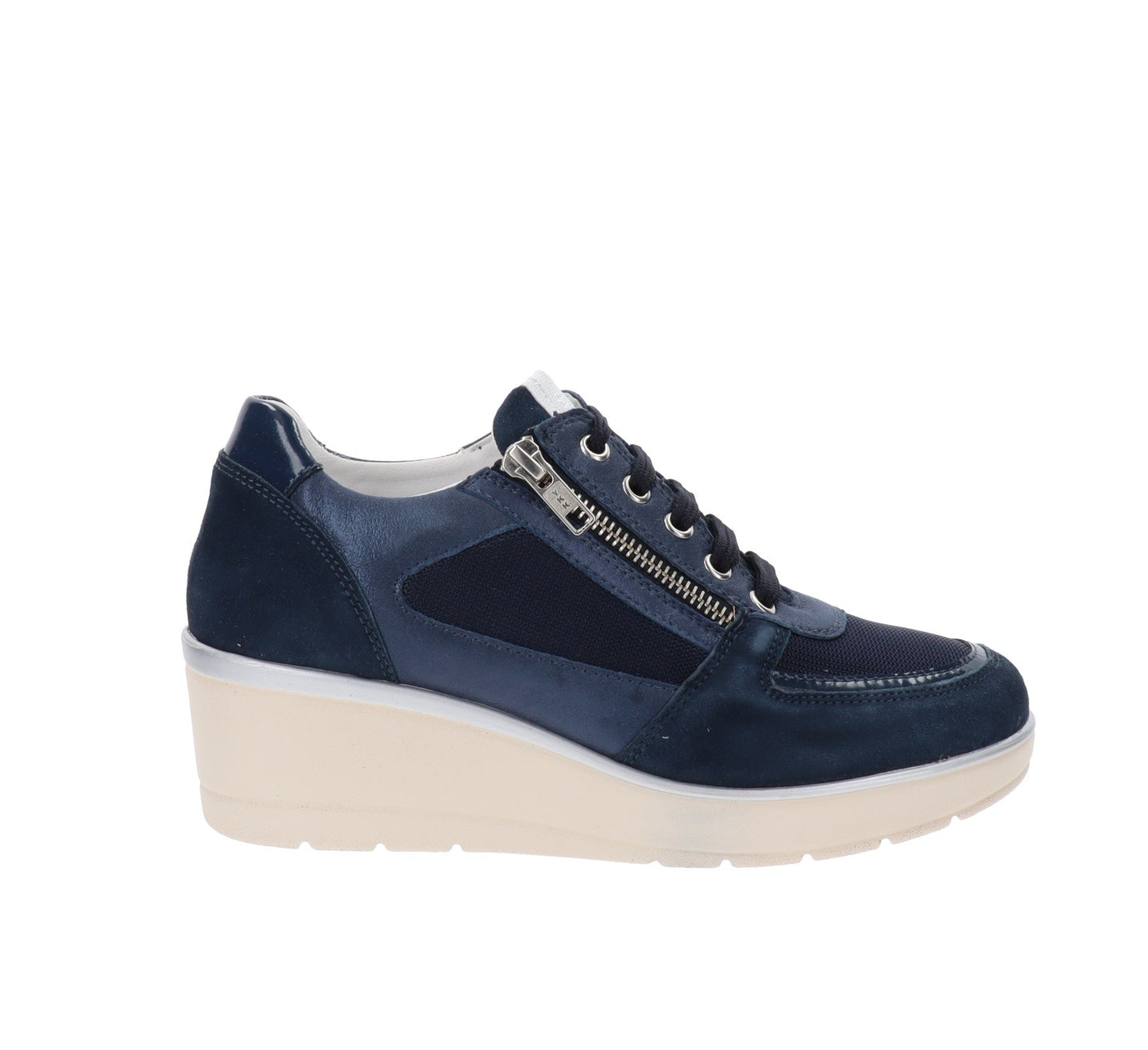 Valleverde - Women's Sneakers in Leather and Fabric